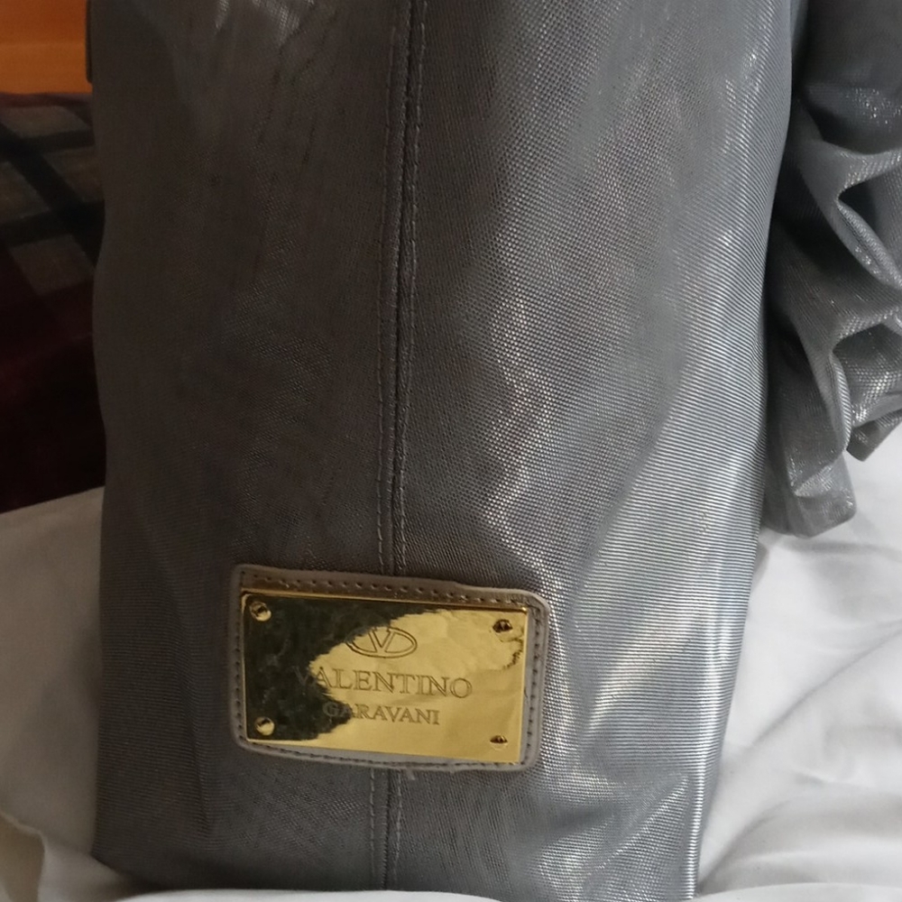 Valentino Garavani silver mesh tote